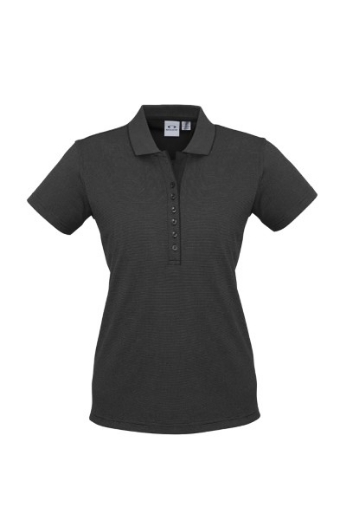 Picture of Biz Collection Ladies Shadow Polo Shirt Cotton Rich Soft Feel Cross Dye